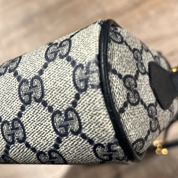 Vintage Gucci Ophidia Navy Monogram  Crossbody Bag Purse - Picture 4 of 9